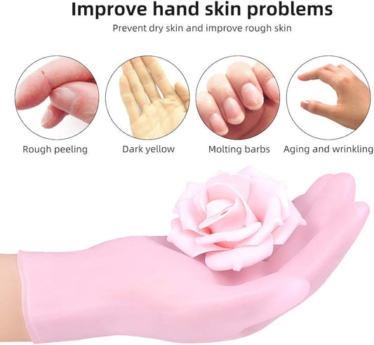 Reusable Gel Moisturizing Silicone Hand Gloves